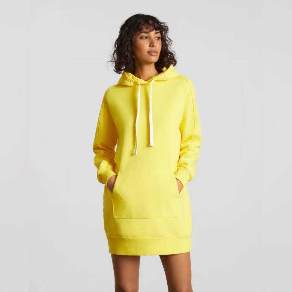 Everlane The Hoodie Dress in Marigold
